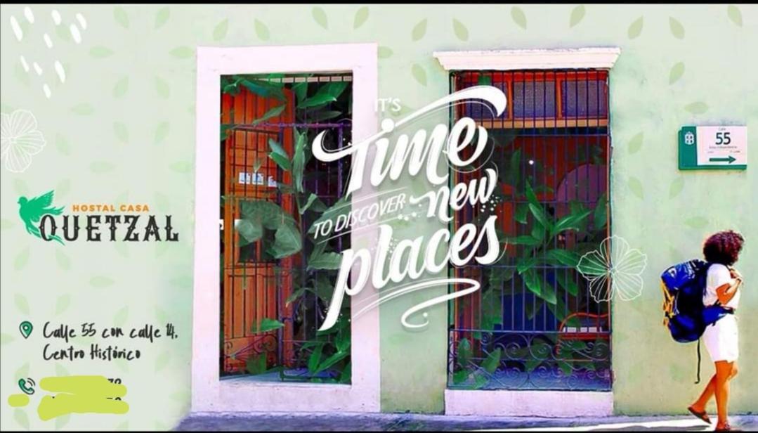 Hostel Casa Quetzal Campeche Exteriör bild